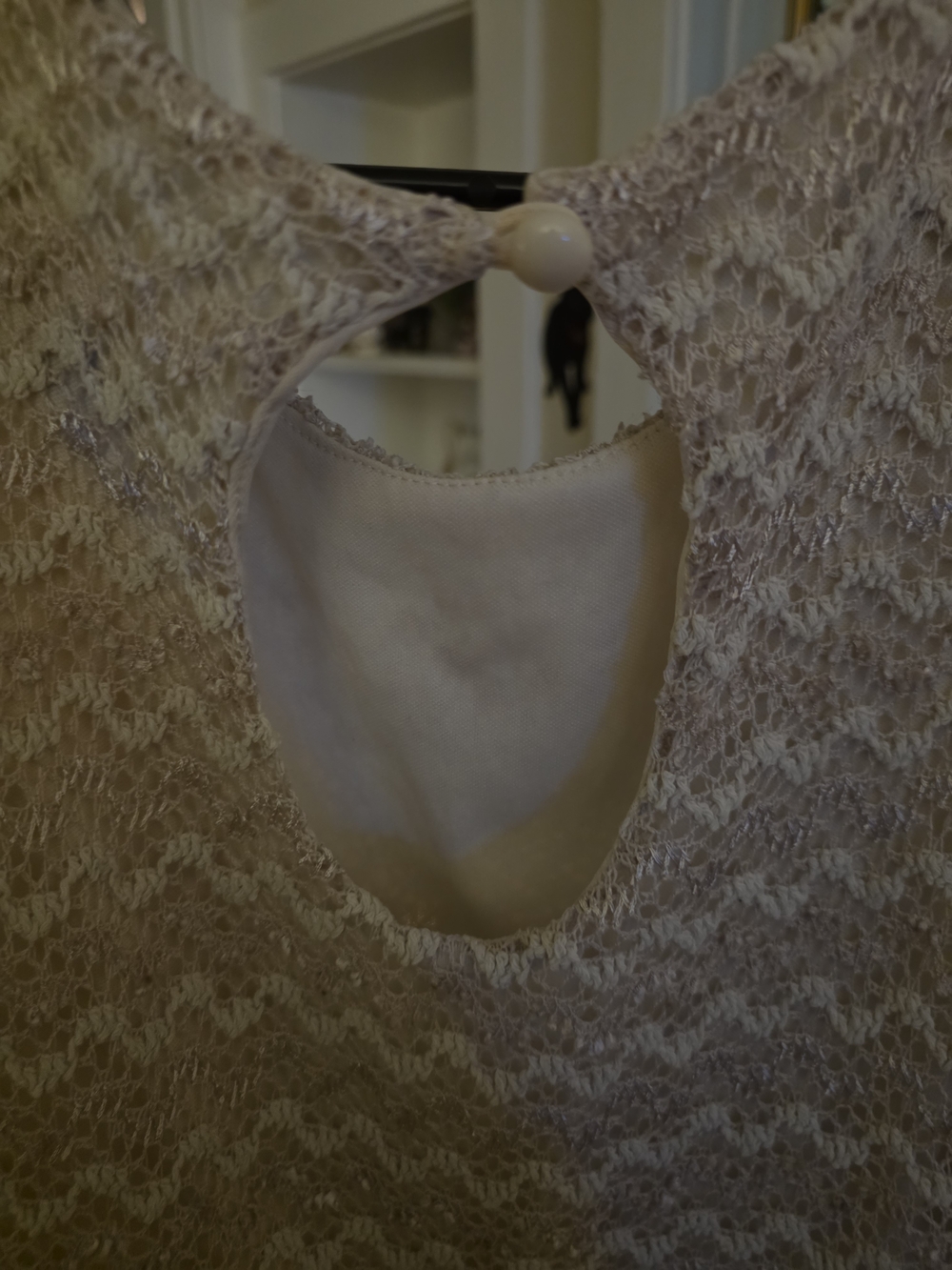 Sans Souci Beige Lace Fit-and-Flare Mini Dress - Picture 3 of 13